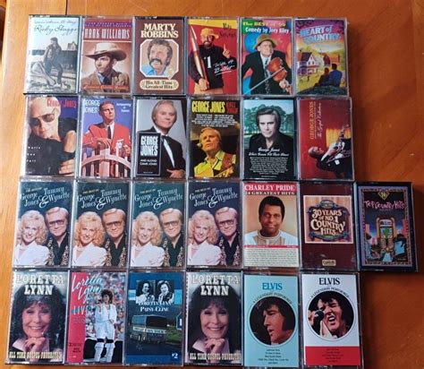 Country Cassette Tapes Lot Of 25 Loretta Lynne George Jones Elvis Charley Pride Ebay