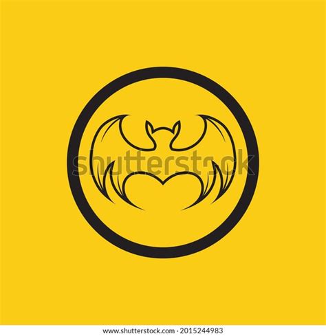 Vector Illustration Black Bat Logo On Stock Vector Royalty Free