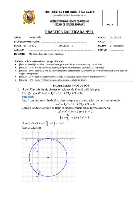 Practica Calculo Universidad Nacional Mayor De San Marcos