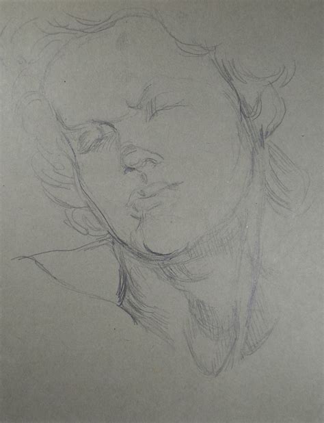 Original Pencil Sketch Study Of A Woman Circa S Hilda Burford