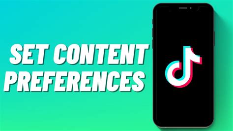 How To Set Content Preferences On TikTok YouTube