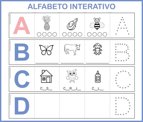 Alfabeto Interativo Para Imprimir Pdf BRAINCP