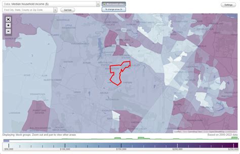 Loudoun Valley Estates Virginia Va Income Map Earnings Map And Wages Data