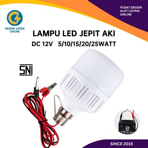 Jual LAMPU LED AKI DC AKI JEPIT 12W 12WATT 12 WATT 7W 7WATT 5 WATT 5W 7