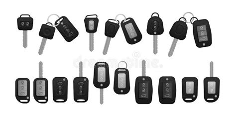 Realistic Car Keys Stock Vector Illustration Of Secure 195170042