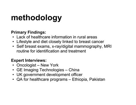 Mobile Clinic Breast Cancer Research Proposal PPT