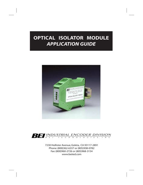 optical isolator module