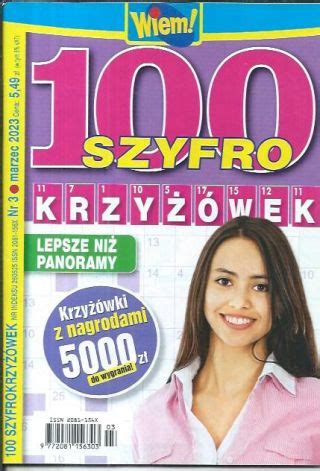 100 Szyfro Krzyżówek Wiem 3 2023 TanieCzytanie