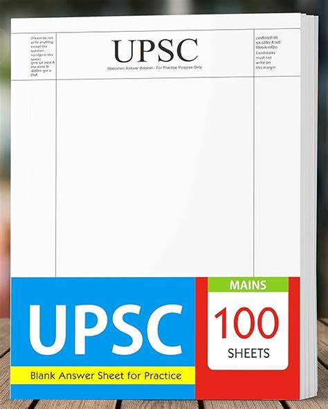 Zaslan My Diariez Upsc Answer Writing Practice Sheets Blank Pack Of 200