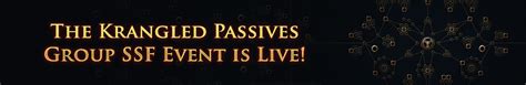 2023 The Krangled Passives Group Ssf Event Is Live Path Of Exile Dev Tracker Devtrackersgg