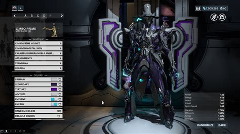 Show Me Your Limbo Prime Color Schemes General Discussion Warframe