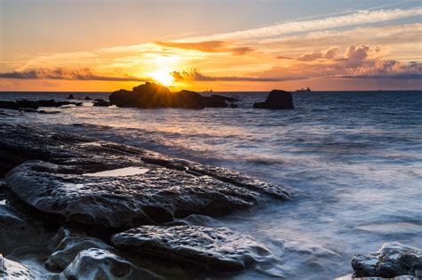 Wallpaper Pagi Cahaya Matahari Terbenam Laut Langit Sinar