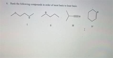 Answered 6 Rank The Following Compounds In Bartleby