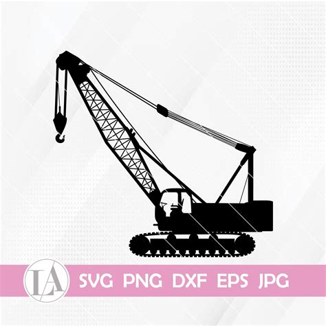 Crane Svg Construction Truck Svg Heavy Equipment Svg Etsy Canada