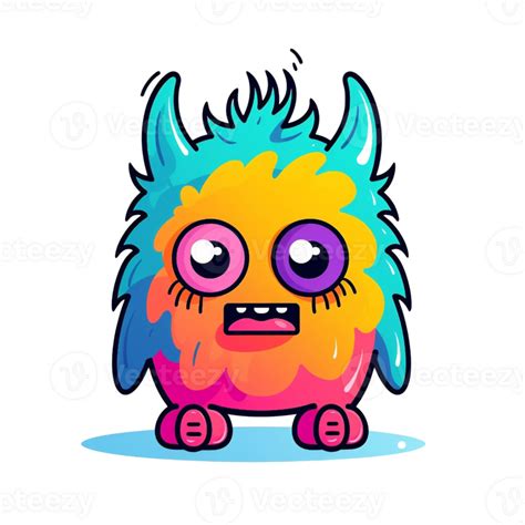 Cute Doodle Monster Clipart 27251072 Png