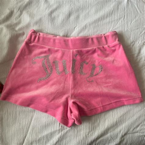 Hot Pink Juicy Couture Velour Shorts With Depop
