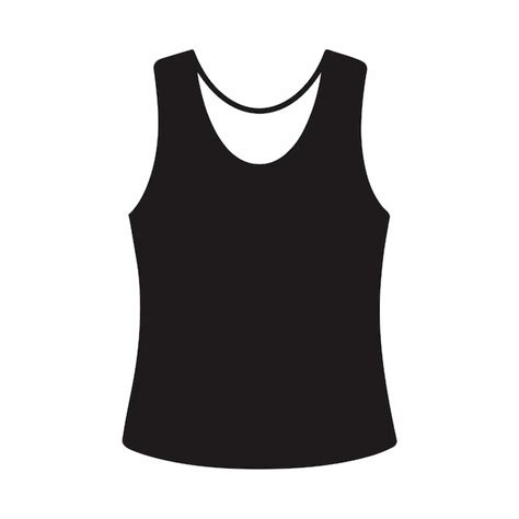 A Black Tank Top With A White Background That Says Tank Top Premium