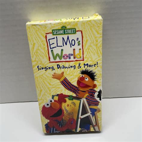 Elmos World Singing Drawing More Vhs 2000 74645143439 Ebay