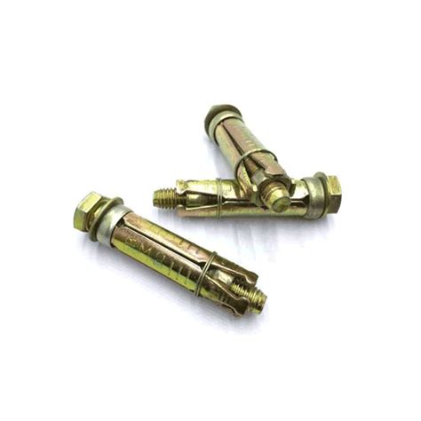 Yellow Zinc Plated Three Segments Pcs Pcs Bolt Heavy Duty Shield