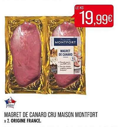 Promo Magret De Canard Cru Maison Montfort Chez Match ICatalogue Fr