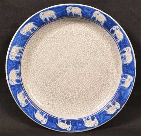 Dedham Pottery Elephant Border Plate