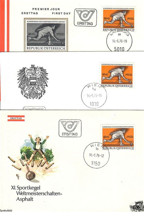 Sterreich Fdc S Sportkegel Wm Ma Shops