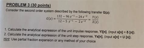 Solved Problem 3 30 ﻿pointsconsider The Second Order