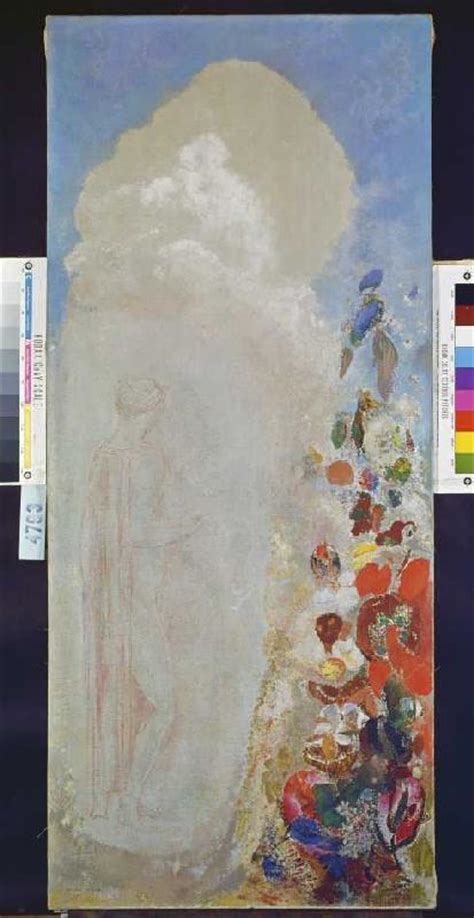 Frauengestalt Und Blumen Odilon Redon Als Kunstdruck Oder Gem Lde