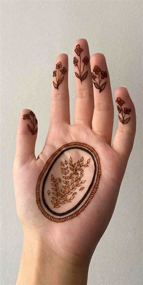 Minimal Henna Designs Flower In Frame Artofit