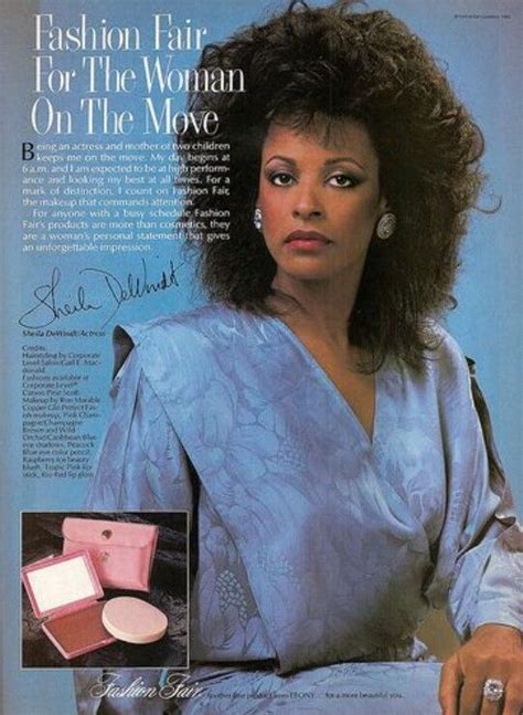 Actress Model Sheila Dewindt Fashion Fair Cosmetics Advertisement