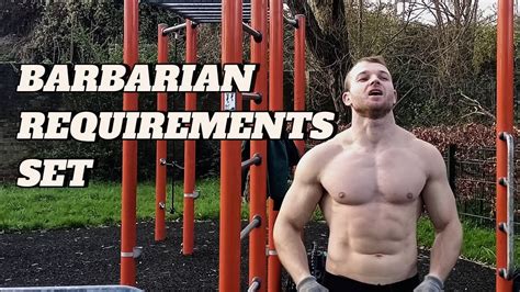 Barbarian Requirements Set In Less Than Min Youtube