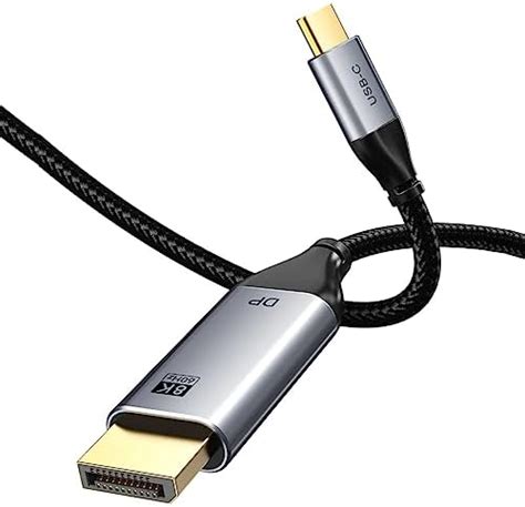 5 Cabo Adaptador Usb C Pdisplayport Macho 4k 60hz 18m 5