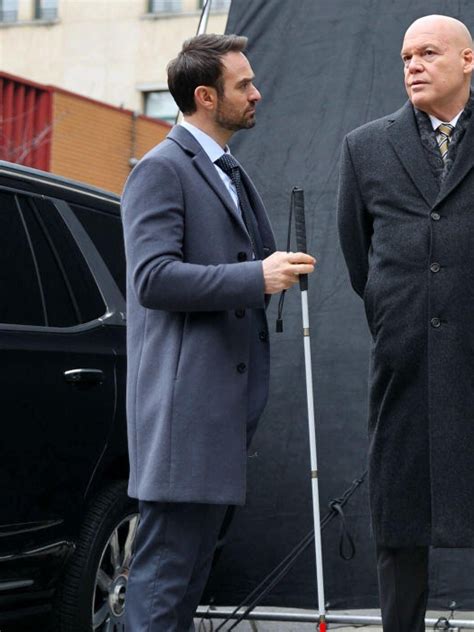 Charlie Cox And Vincent D Onofrio On The Set Of Daredevil Born Again