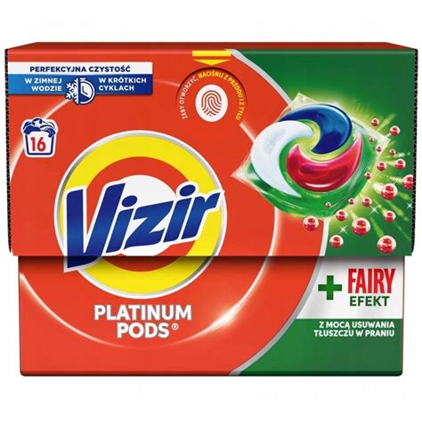 Vizir Platinum Pods Kapsu Ki Do Prania Pra Fairy