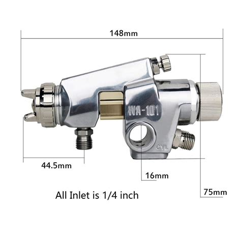 Wa 101 Industrial Spray Gun High Atomization Reciprocating Machine Professional Automatic