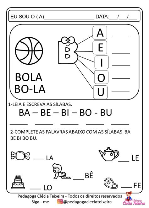 Silabas Simples Para Imprimir