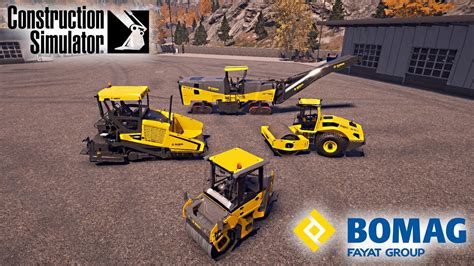 Construction Simulator 2022 Bomag Machine Closer Look 4 YouTube