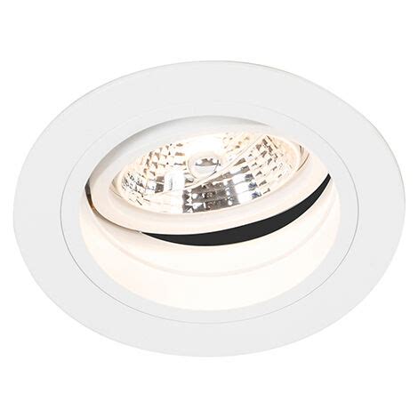 Qazqa Chuck Spot Encastrable Lumi Re Mm Blanc Moderne