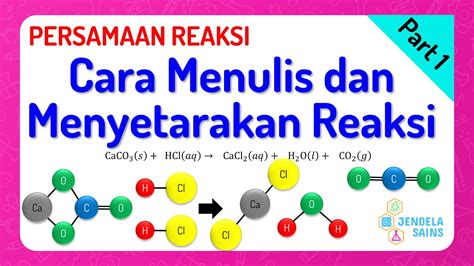 Persamaan Reaksi Kimia Part 1 Cara Menulis Dan Menyetarakan