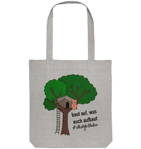 Alle DÖrfer Bleiben Organic Tote Bag Shiny Vegan