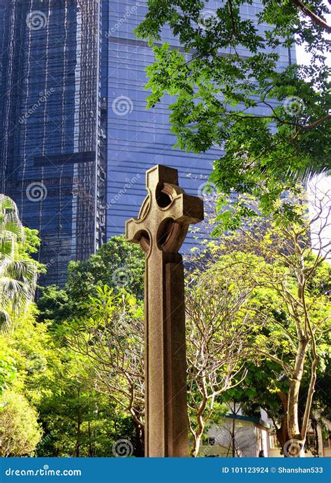 The Anglican Stone Church Cross Stock Photo Image Of Jesus Crucifix