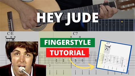 Como Tocar Hey Jude The Beatles No ViolÃo Fingerstyle Tutorial Com Tablatura Youtube