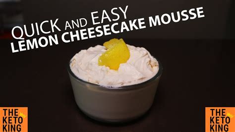 EASY Keto Mousse Low Carb Mousse Keto Lemon Cheesecake Mousse A