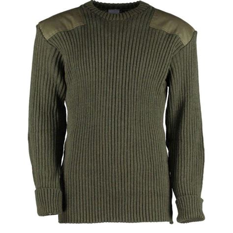 V Neck Wool Blend Commando Sweater Mcguire Army Navy