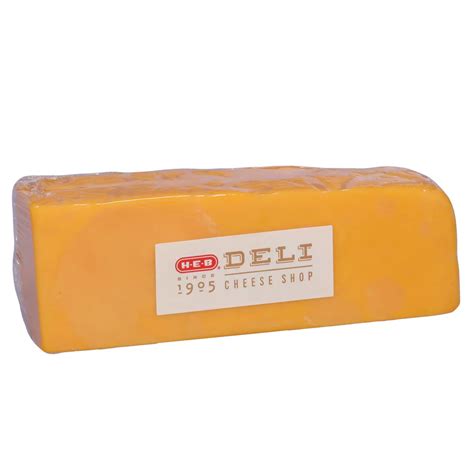 H E B Deli Artisan Yellow Cheddar Cheese Shop Cheese At H E B