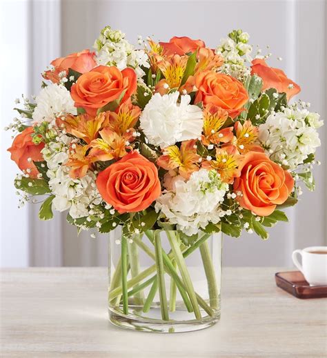 Loving Sentiments Peach Orange White From 1 800 Flowers