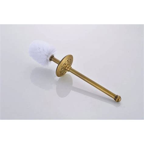 Luxury Toilet Brush Holders Antique Brass Wall Mount Brush Holder