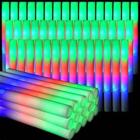 Barras Luminosas De Espuma Con 3 Modos 30 Piezas Led De Colores