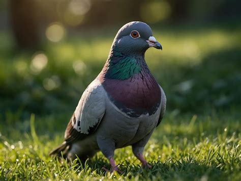 Premium Photo Common Pigeon Perched Outdoors