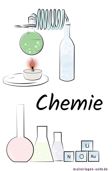 deckblatt chemie deckblaetter schule ausmalbild kostenlos herunterladen